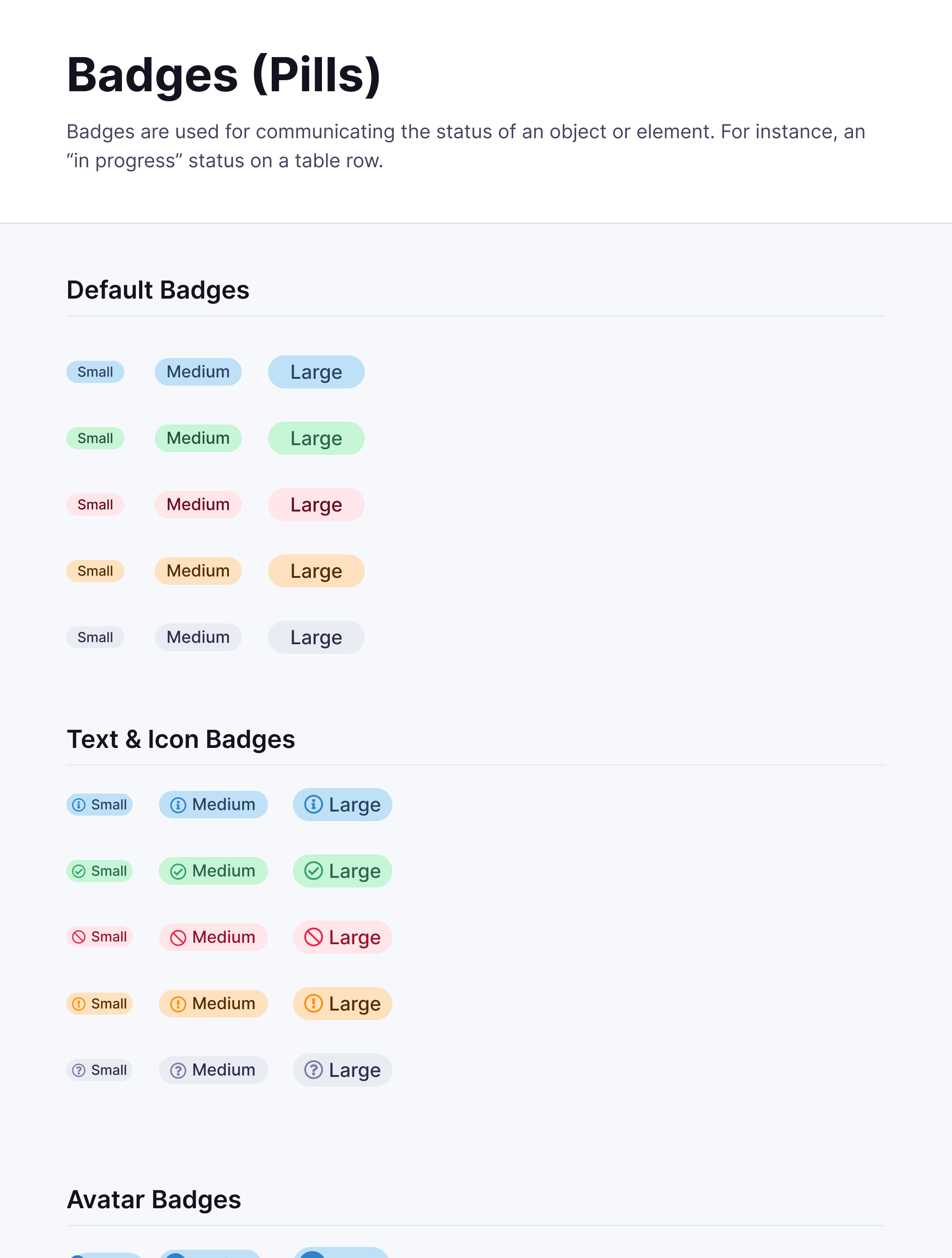 Badges