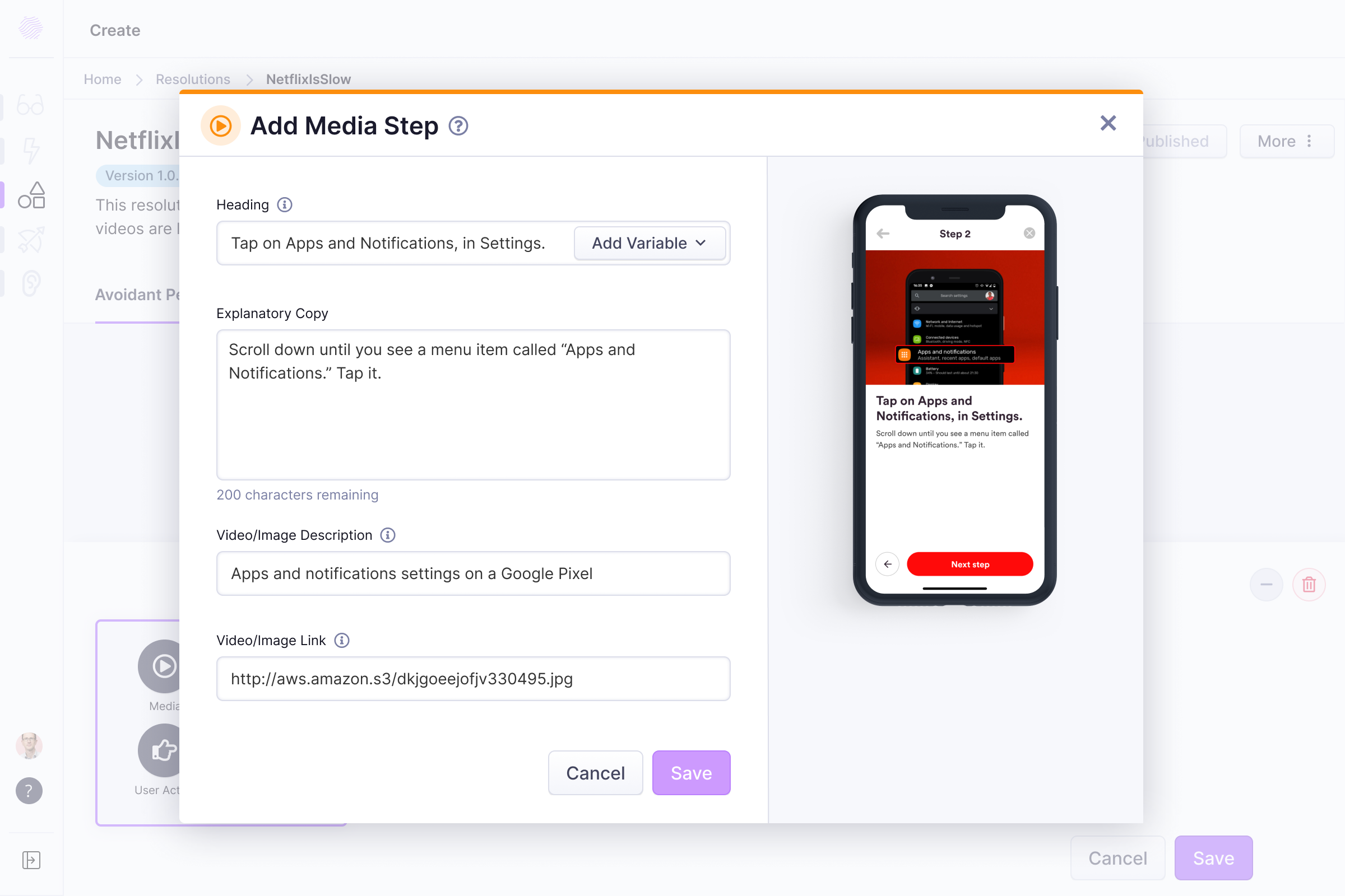 Interaction editor