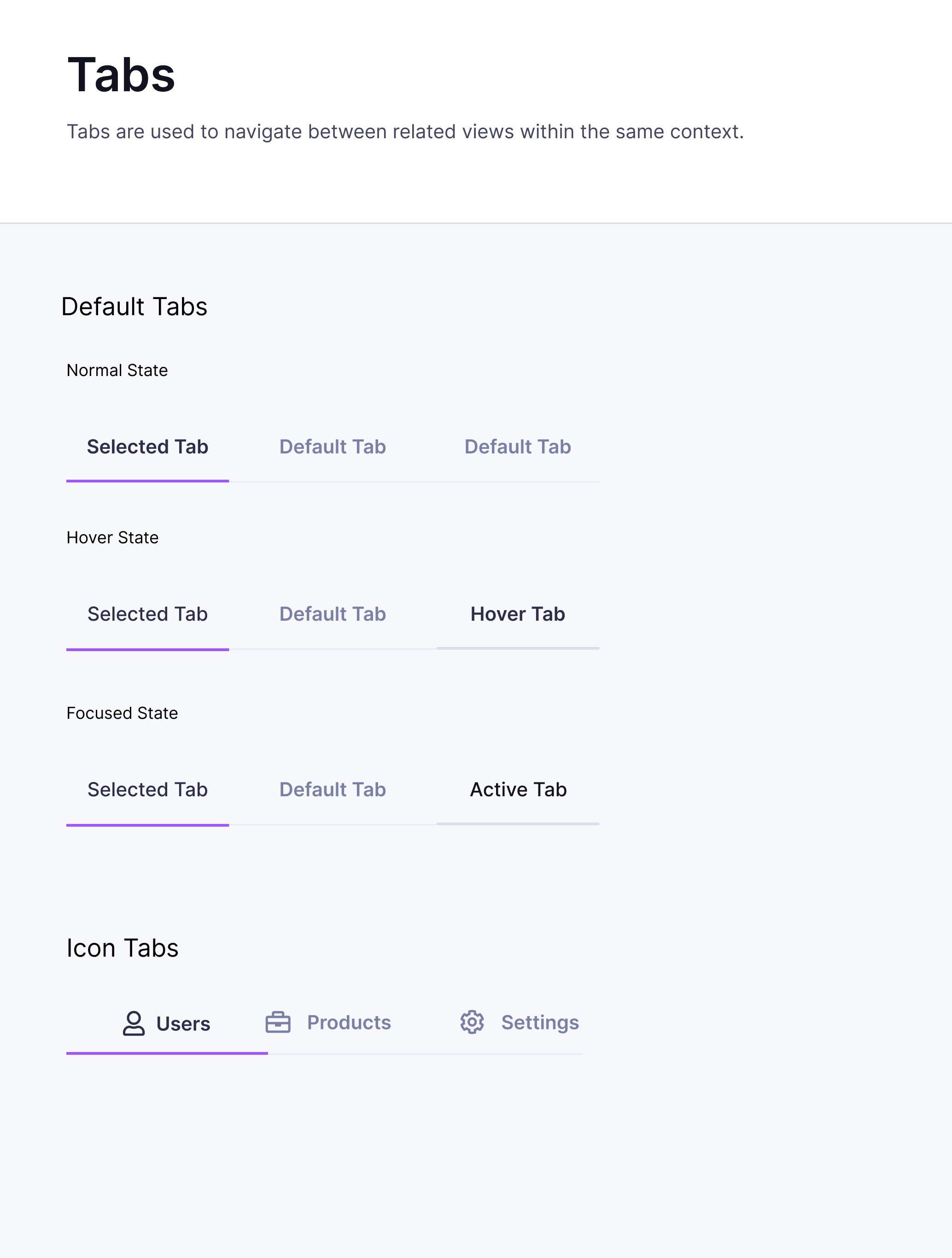 Tabs