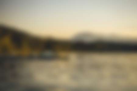 A Canadian lake at sunset