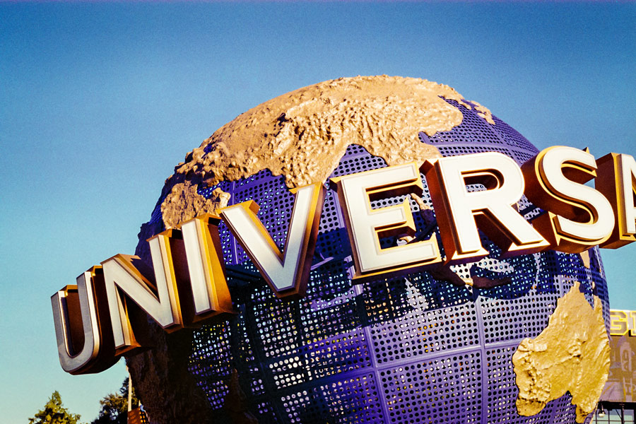 Iconic Universal Sign at Universal Studios in Orlando