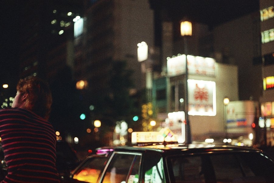Osaka street scene at night